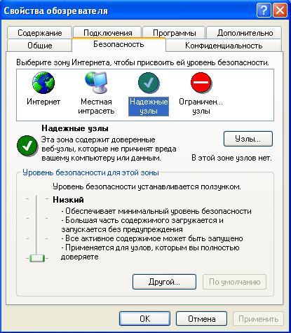 Добавить узел https sberbank ast ru в зону надежные узлы браузера internet explorer